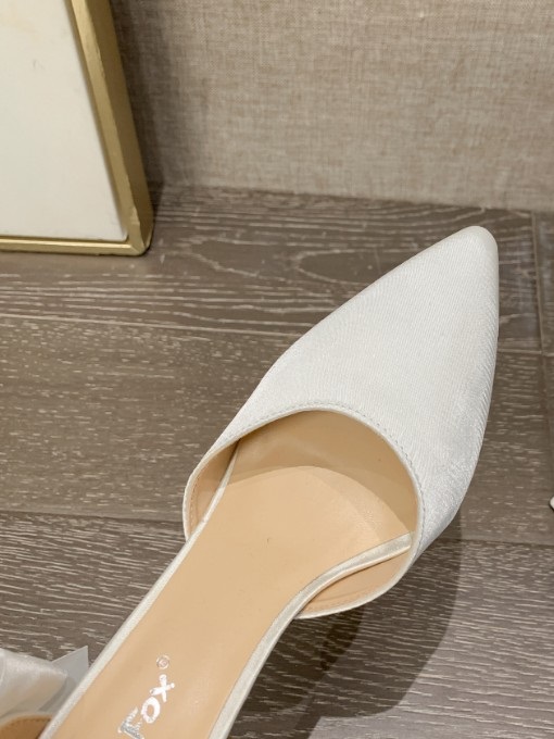 Pointed Toe Bow Design High Heel Shoes - Image 9