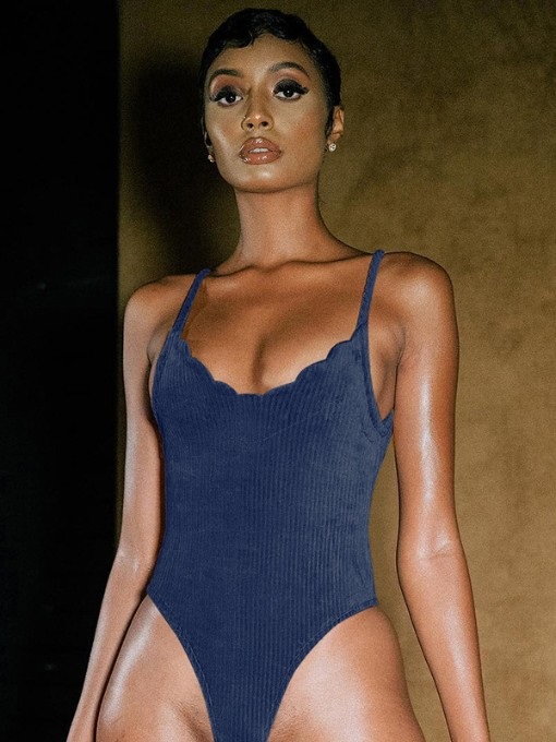 Sexy Solid Sleeveless Camisole Bodysuit – TD Mercado