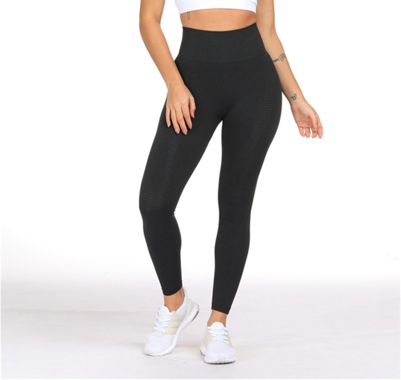 Casual High Waist Compression Tights Fitness Yoga Pants - Image 4