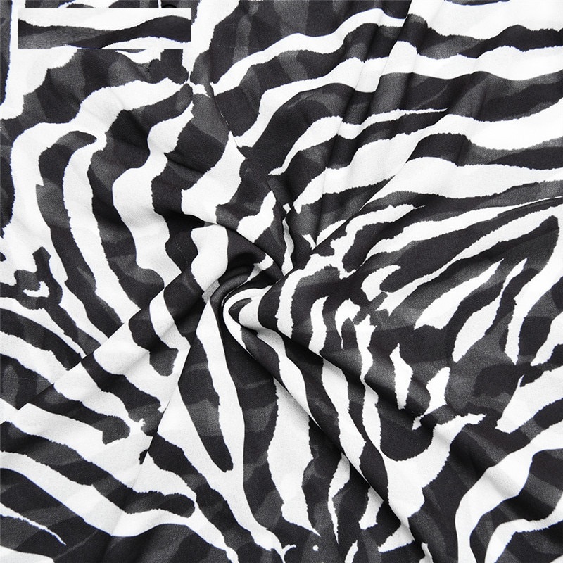 Spaghetti Strap Zebra Print Dress - Image 11