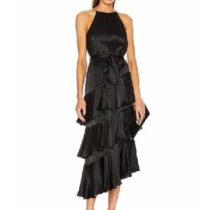 Sexy O Neck Sleeveless Lace Midi Dress