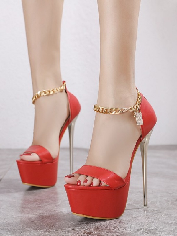 Fashion Chain Platform High Heels