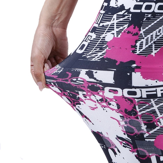Letter Print Gym Yoga Leggings High Waist Pants Running Sports Jogging - Image 6
