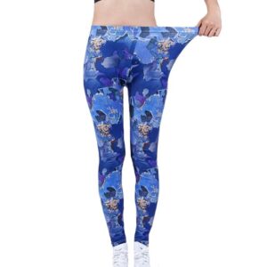 Yoga Pants Flower Print Sports Workout Stretch Running Activewear
