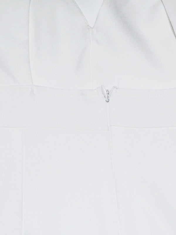 Bodycon Dresses Pleated Irregular Half Sleeves Midi Pencil Dress - Image 8