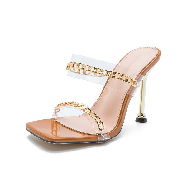 New Shoes Peep Toe Sexy Shallow Thin High Heels Slippers - Image 10