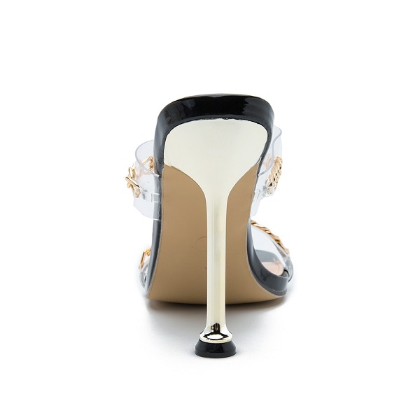 New Shoes Peep Toe Sexy Shallow Thin High Heels Slippers - Image 17