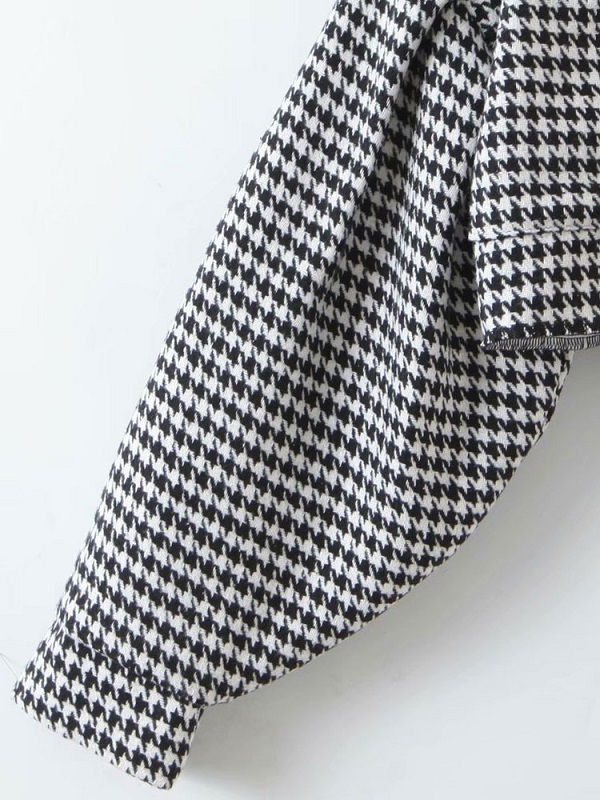 Two Piece Sets Buttons Casual Blouse Mini Skirt Outfit - Image 8