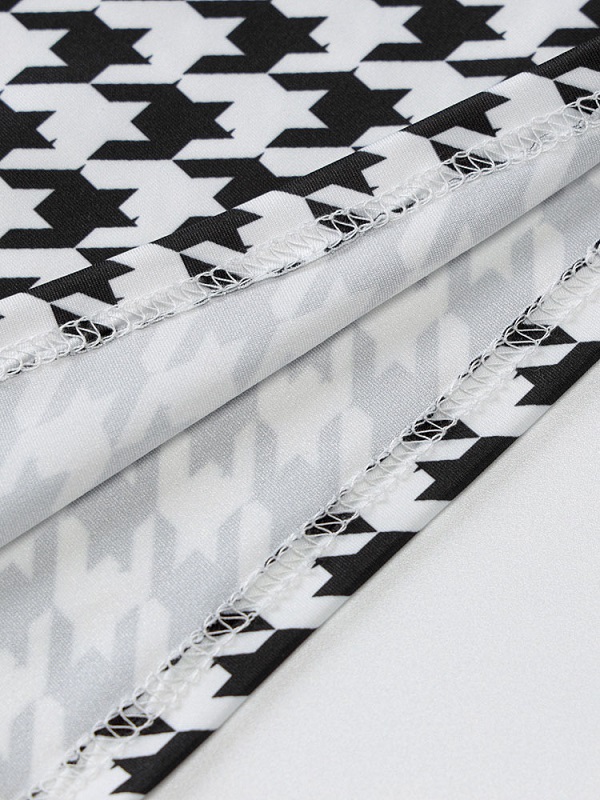 Two Piece Sets Pleated Plaid Pattern Casual Pants Outfit - Image 9