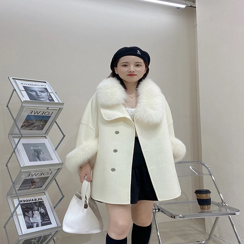 Chic lovely Woolen Double Sided Cashmere Coat - Image 5