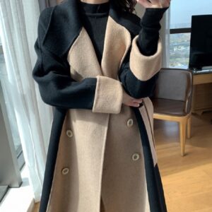 Elegant Double-sided Mid-length Trench Coat