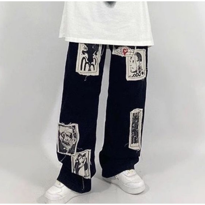 Casual Hip Hop Street wear Wide Leg Jeans - Image 4