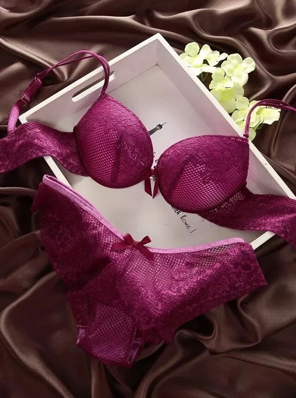Lingerie Sexy Lace Bra Gather Push Up Underwear Bra And Panty Set – TD  Mercado