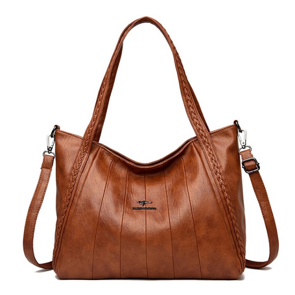 Casual High Quality PU Leather Handbags - Image 2