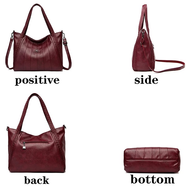 Casual High Quality PU Leather Handbags - Image 9