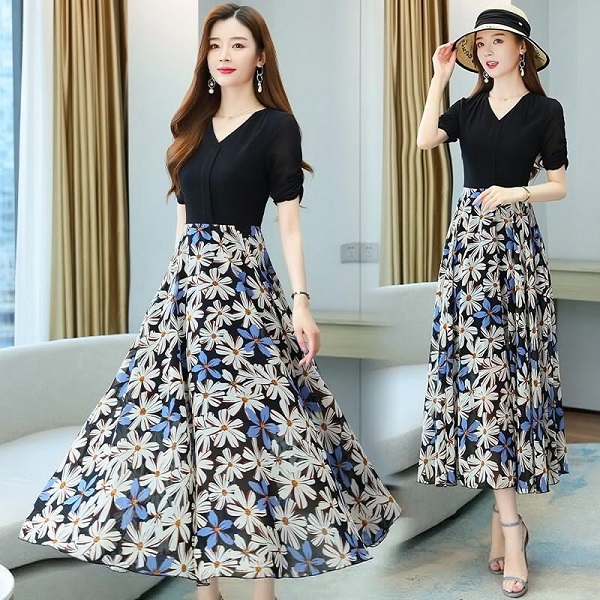 Elegant Fashion Sexy Bodycon Casual Chiffon Dress - Image 2