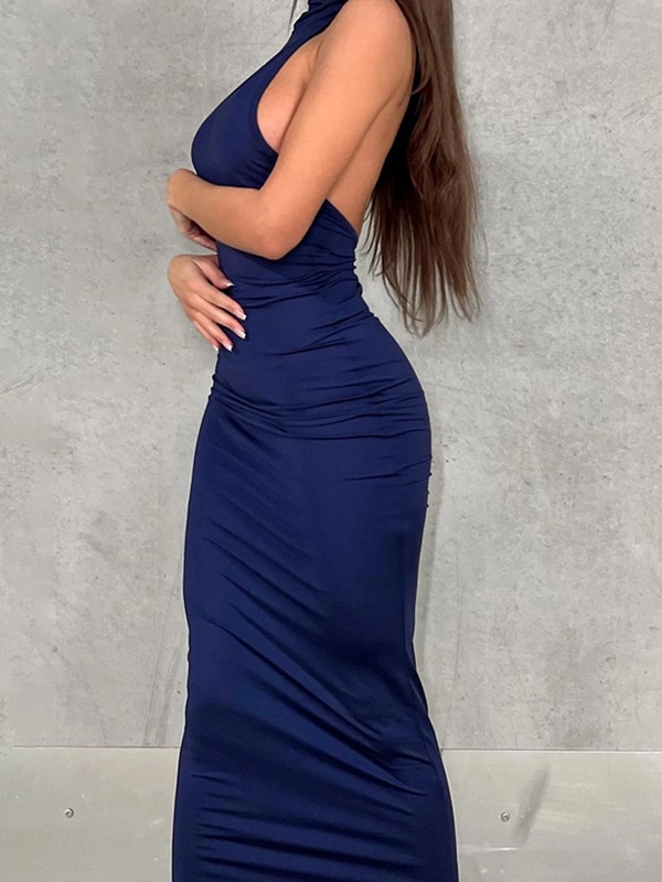 Halter Backless Runway Fashion Club Party Dress - Image 5