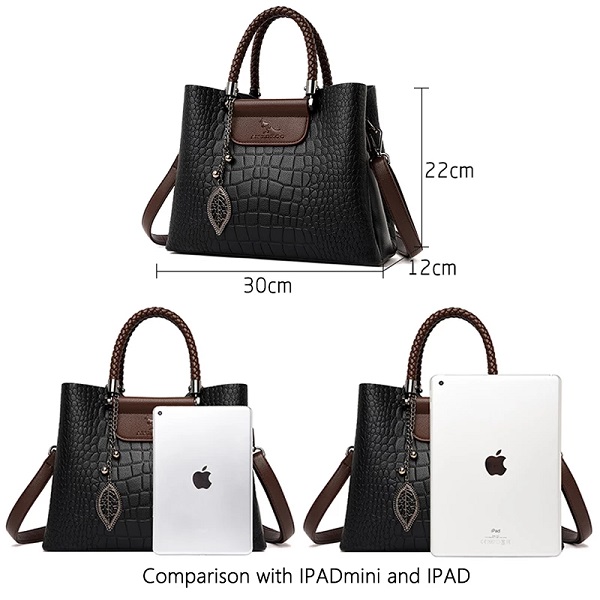 High Quality Leather Casual Handbags - Image 6