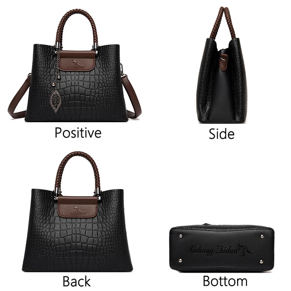 High Quality Leather Casual Handbags - Image 7