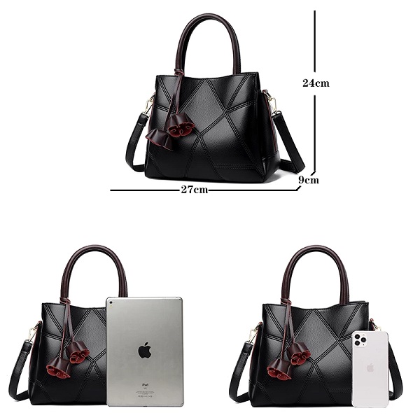 Retro Elegant Crossbody PU Leather Handbag - Image 6