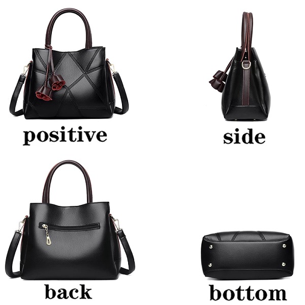 Retro Elegant Crossbody PU Leather Handbag - Image 5