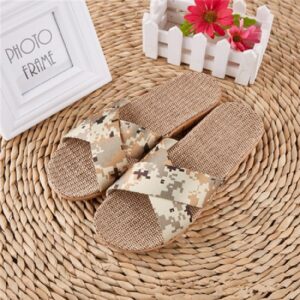 Flip Flops Camouflage Cross-tied Casual Slippers