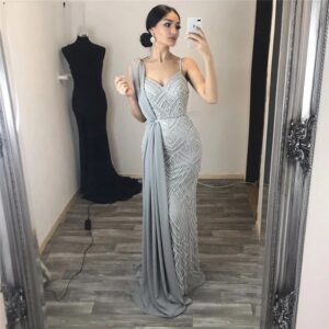 Luxury Sexy Mermaid Diamond Beading Evening Dresses