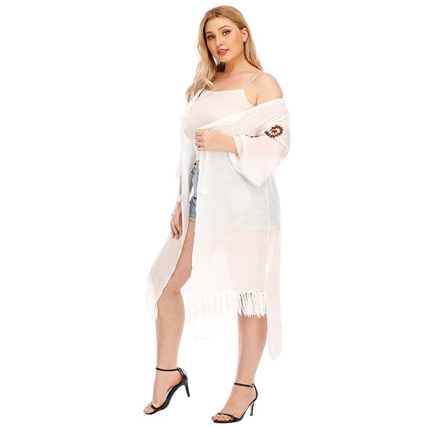 Plus Size Beach Cover Up Dress - Image 4