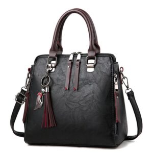 PU Leather Casual Top-Handle Shoulder Bag