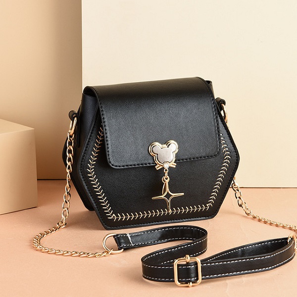 Small square PU Leather Crossbody