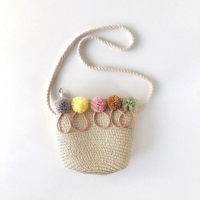 Floral Casual Straw Beach Handmade Crossbody Bag - TD Mercado