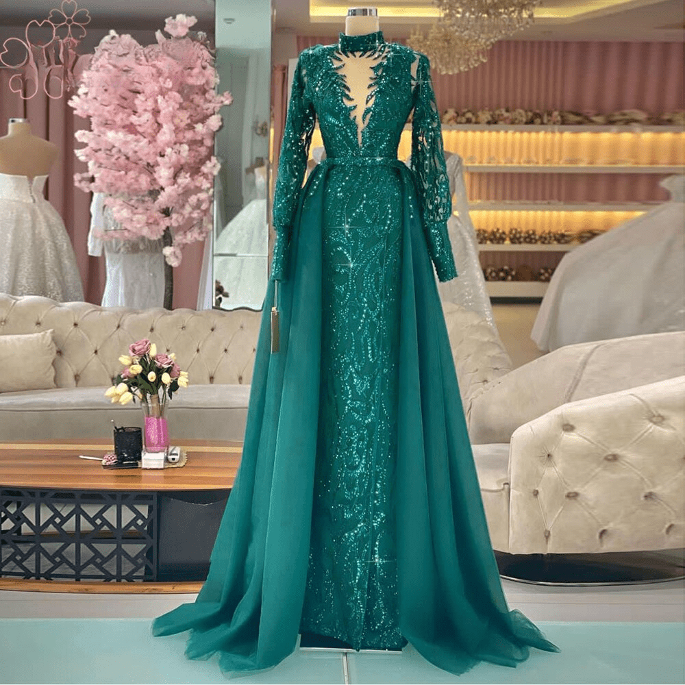 Long Sleeves Velvet and Mikado Ball Gown - Women Formal Dresses By Lad –  Ariststyles
