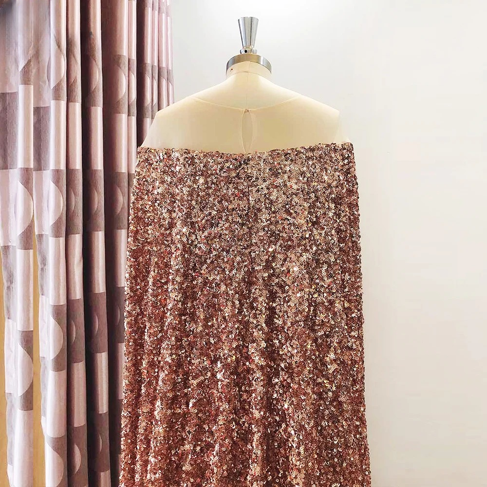 Elegant Luxury Sequined Off-Shoulder Shawl Evening Party Maxi Dress - Image 6