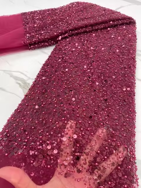 Elegant Mermaid Beads Long Sleeves V-Neck Satin Evening Party Dress - Image 16