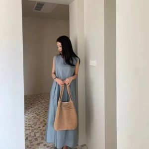 Casual Pullover Robe Skinny Non Stretch Vintage Dress