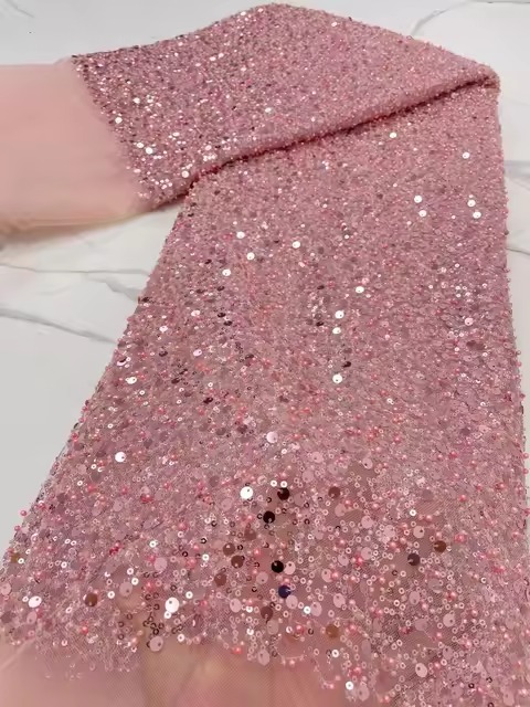 Elegant Mermaid V-Neck Long Puff Sleeves Beads Evening Party Dress - Image 10