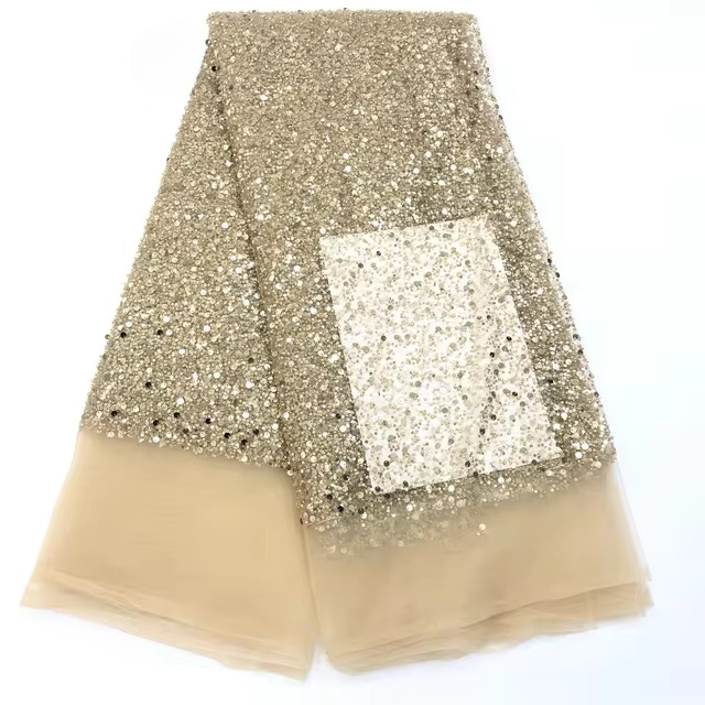 Elegant Mermaid V-Neck Long Puff Sleeves Beads Evening Party Dress - Image 17