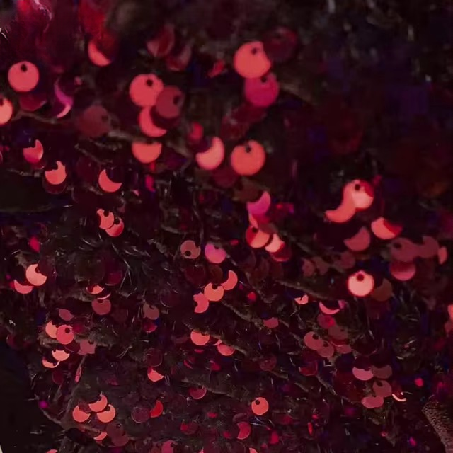 Elegant Sequin Velvet Dresses One Shoulder Long Sleeves Mermaid Dress - Image 12