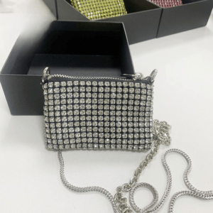 Mini Diamond Bag Full Of Rhinestone Crossbody Bags Glitter Crystal Chains Shoulder Bag Party Bags