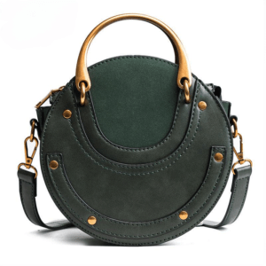Round Shape Crossbody Bags For Women Top Handle PU Leather Hard-Surface Crossbody Bag High Quality Trending
