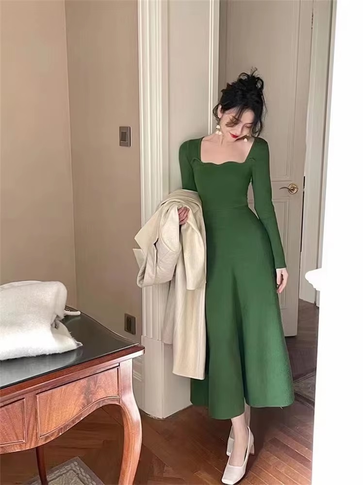 Vintage Beach Bodycon Prom Knitted Slim Evening Vestidos