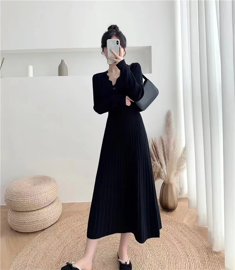 Vintage Braid Beach Bodycon Knitted Slim Comfortable Dress - Image 12