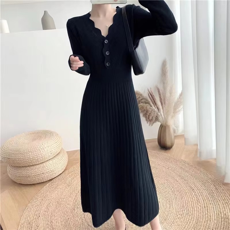Vintage Braid Beach Bodycon Knitted Slim Comfortable Dress - Image 13