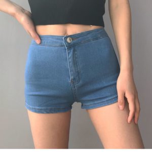 Beach Style Denim Spandex Shorts Women Outerwear Summer New Fashion Casual Girl Sexy Jeans Workout Shorts