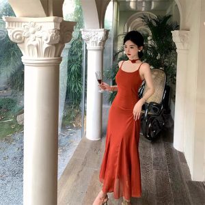 Vintage Short Sleeve Robe Party Prom Skinny Maxi Dress