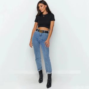 Casual Ribber O-Neck High Stretch Knit Crop Top