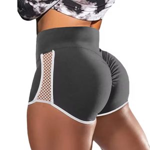 Sports Push Up High Waist Fitness Shorts Solid Slim Workout Short Pants