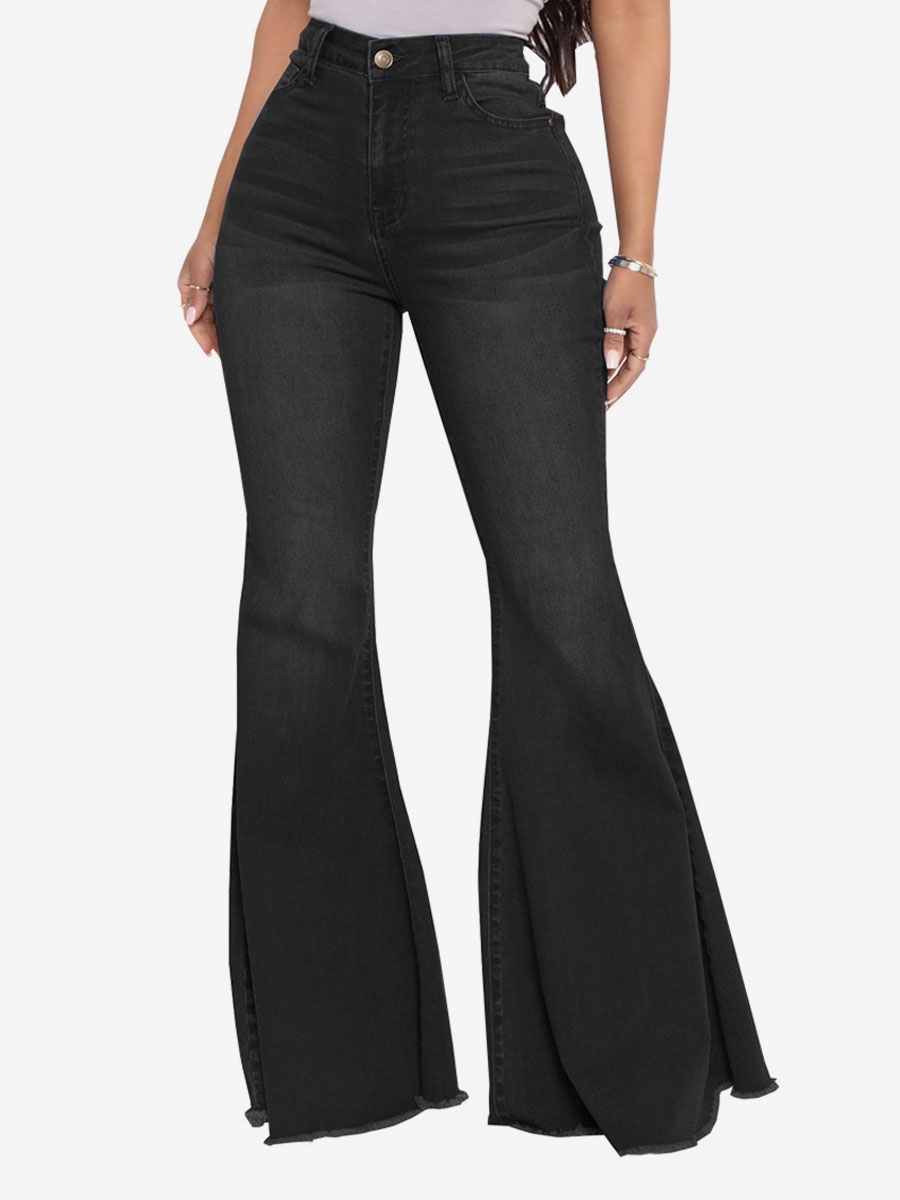 Flare Jeans High Rise Cotton Bell Bottoms For Women – TD Mercado