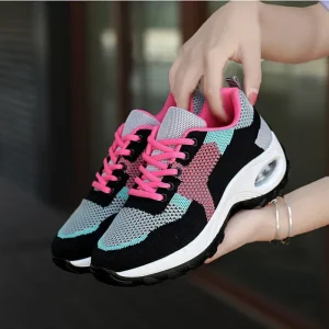 Fashion Wedge Casual Comfortable Breathable Platform Sport Shoes Outdoor Running Sneakers