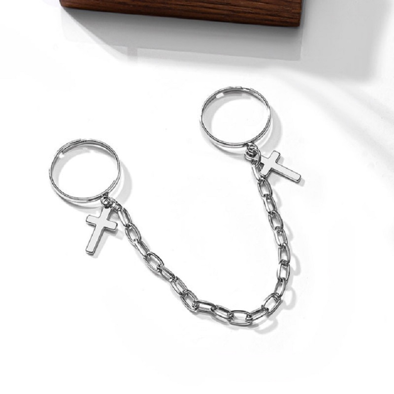 Adjustable Cross Chain Ring Set - Image 6